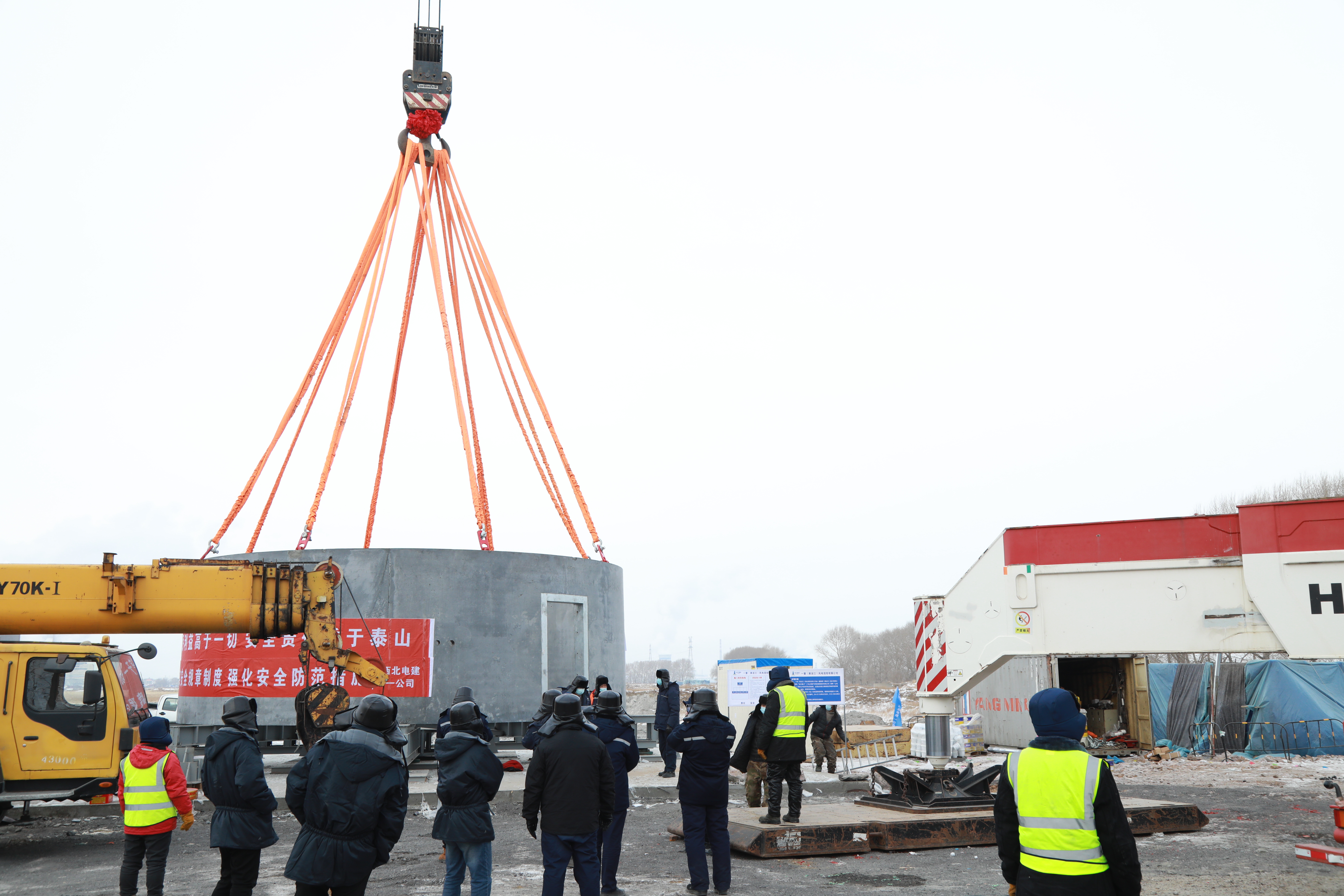 力拼首季开门红｜华电富拉尔基50兆瓦风电项目力争3月并网发电